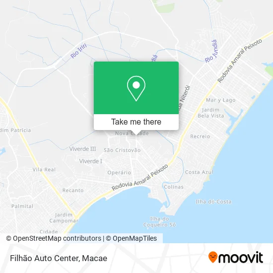 Filhão Auto Center map