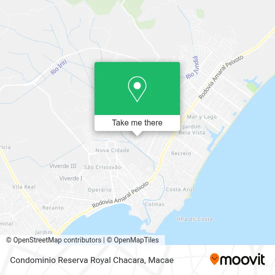 Condominio Reserva Royal Chacara map