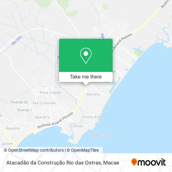 Atacadão da Construção Rio das Ostras map