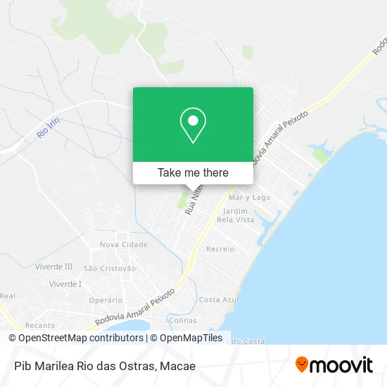 Pib Marilea Rio das Ostras map