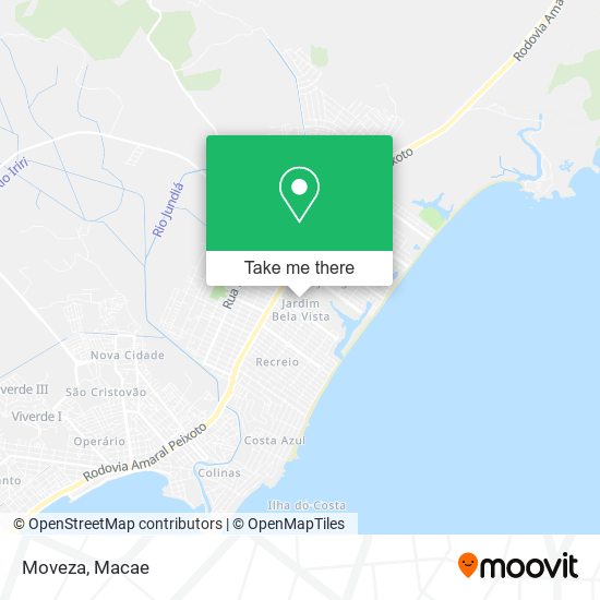 Moveza map