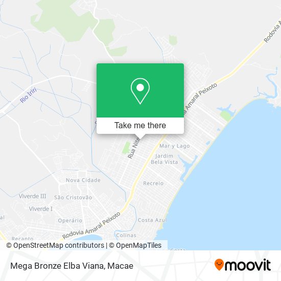 Mega Bronze Elba Viana map