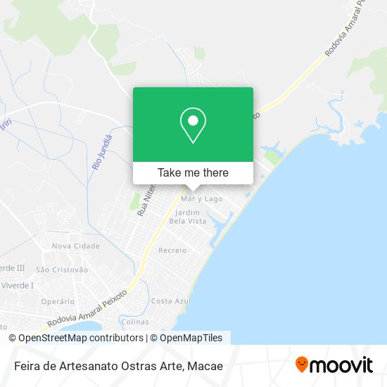 Feira de Artesanato Ostras Arte map
