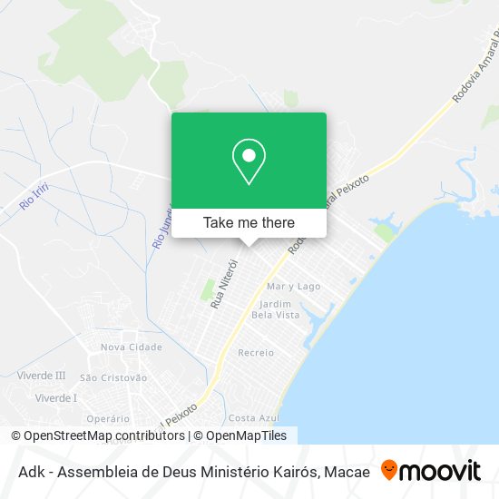 Adk - Assembleia de Deus Ministério Kairós map