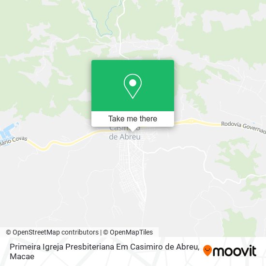 Primeira Igreja Presbiteriana Em Casimiro de Abreu map