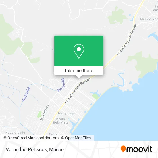 Varandao Petiscos map