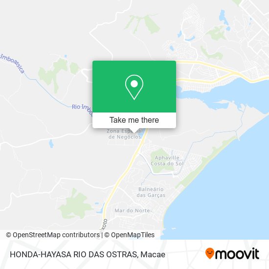 Mapa HONDA-HAYASA RIO DAS OSTRAS