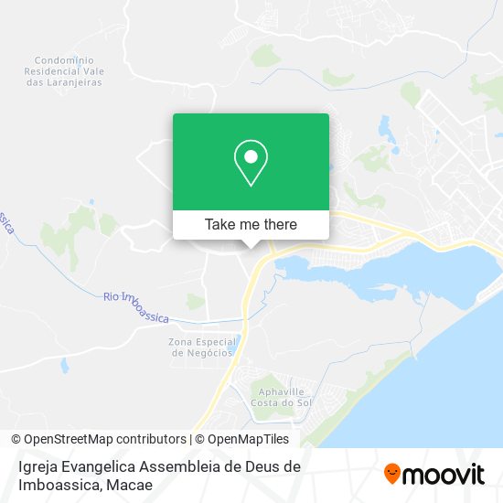 Mapa Igreja Evangelica Assembleia de Deus de Imboassica