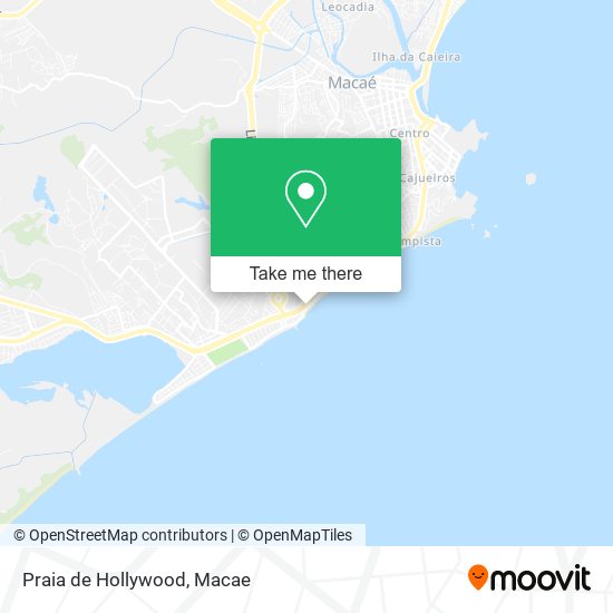 Praia de Hollywood map