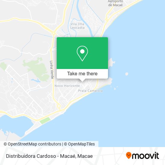 Distribuidora Cardoso - Macaé map