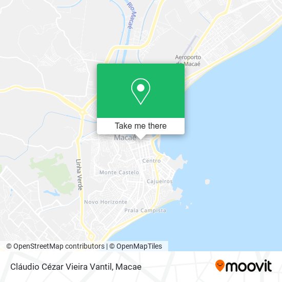 Cláudio Cézar Vieira Vantil map