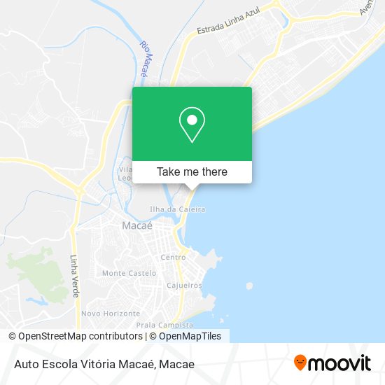 Auto Escola Vitória Macaé map