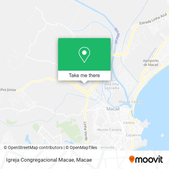 Mapa Igreja Congregacional Macae