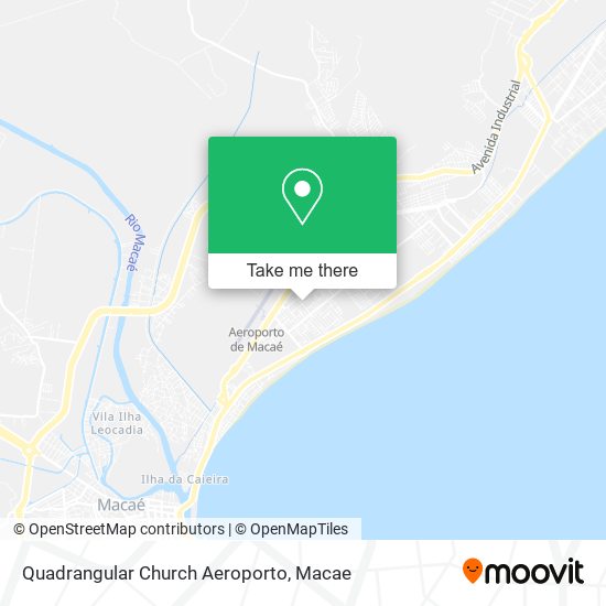 Mapa Quadrangular Church Aeroporto