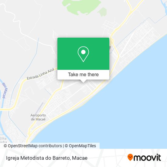 Mapa Igreja Metodista do Barreto