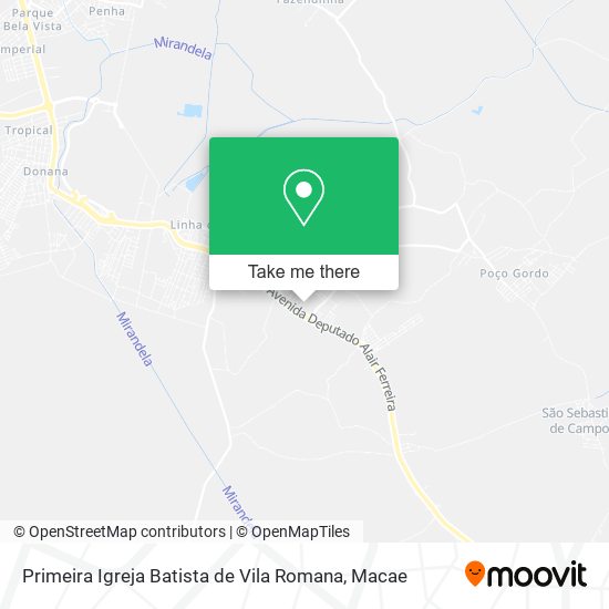 Primeira Igreja Batista de Vila Romana map