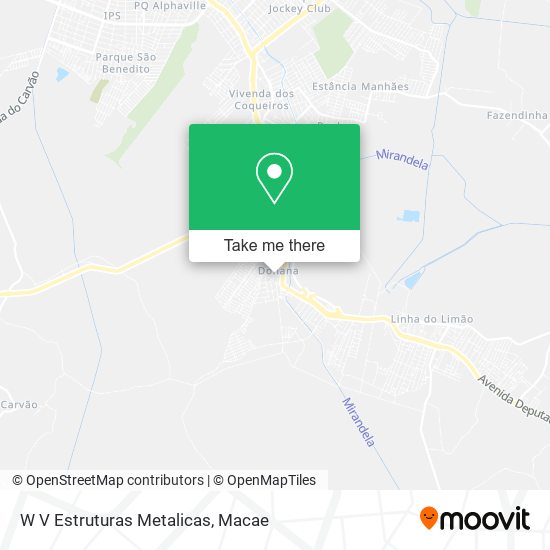 W V Estruturas Metalicas map