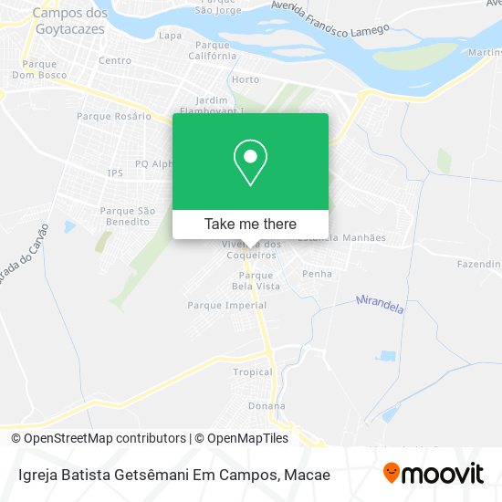 Igreja Batista Getsêmani Em Campos map