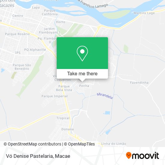 Vó Denise Pastelaria map