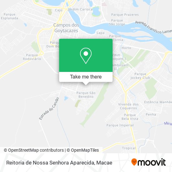 Reitoria de Nossa Senhora Aparecida map