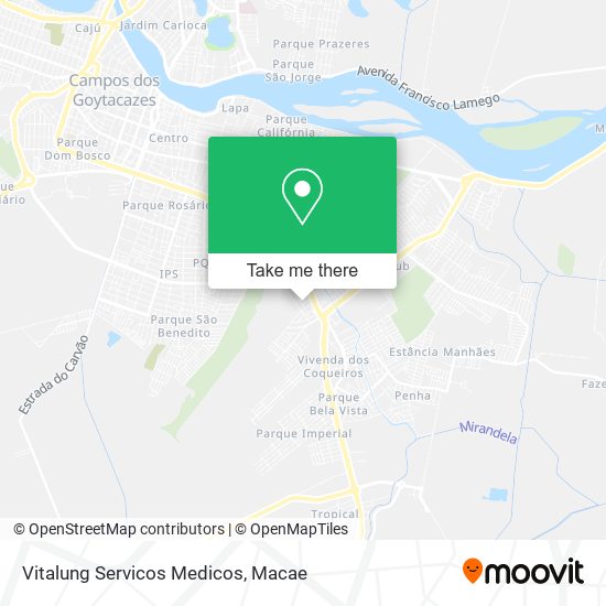 Vitalung Servicos Medicos map