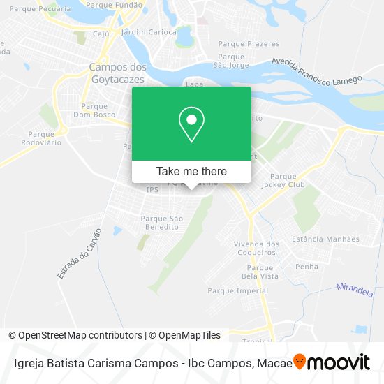 Igreja Batista Carisma Campos - Ibc Campos map