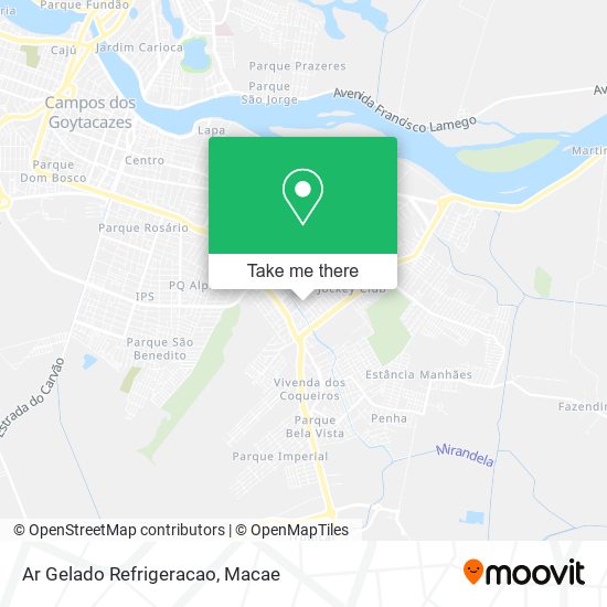 Ar Gelado Refrigeracao map