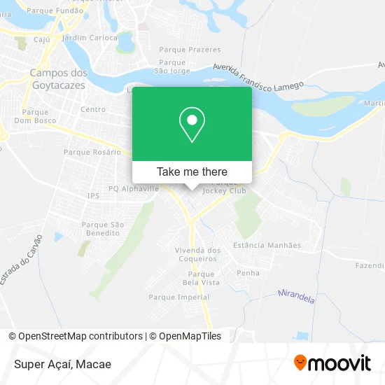 Super Açaí map
