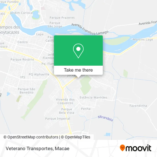 Veterano Transportes map