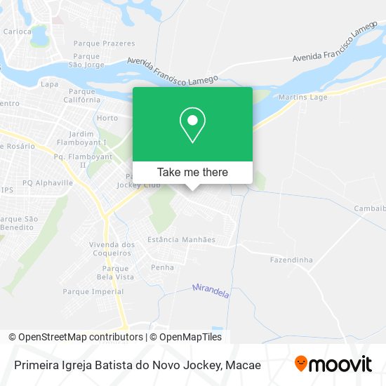 Primeira Igreja Batista do Novo Jockey map