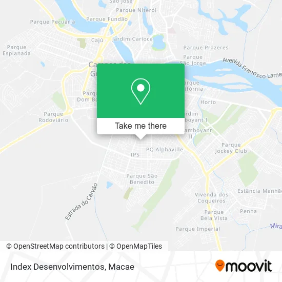 Index Desenvolvimentos map