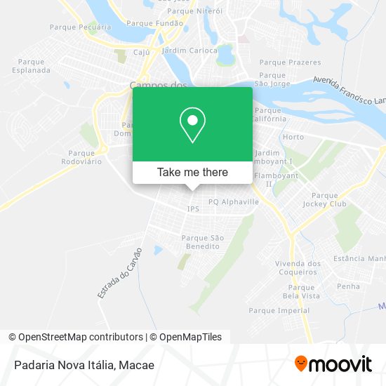 Padaria Nova Itália map