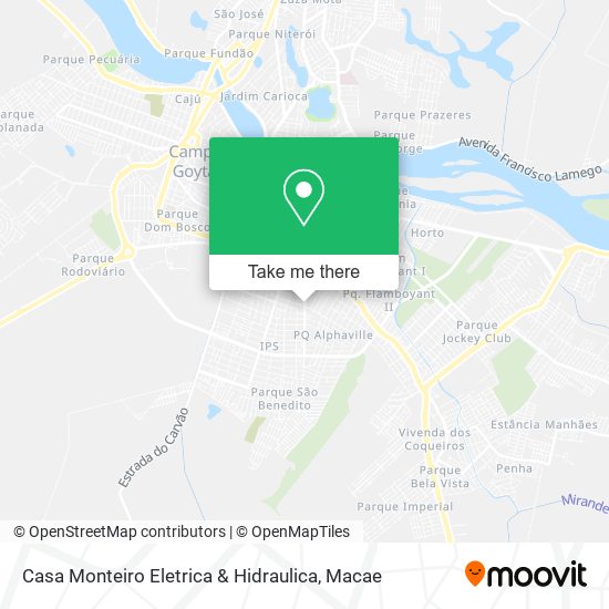 Casa Monteiro Eletrica & Hidraulica map