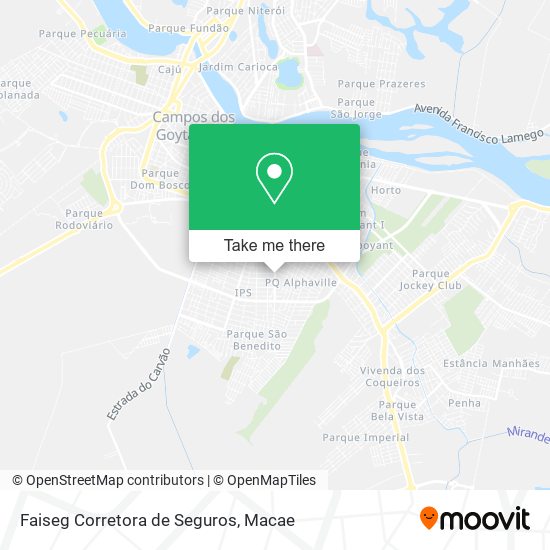 Faiseg Corretora de Seguros map