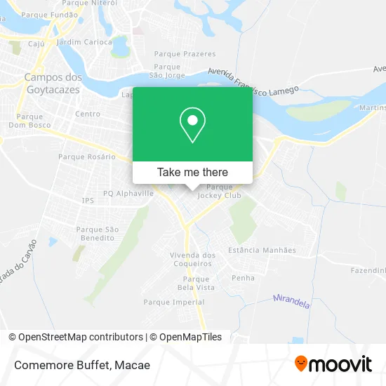 Comemore Buffet map
