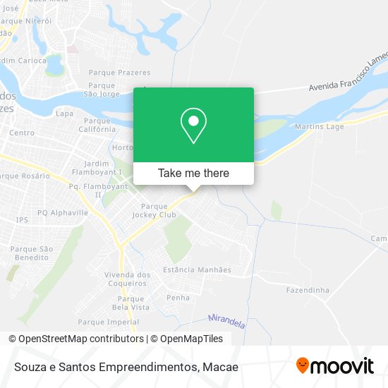 Mapa Souza e Santos Empreendimentos