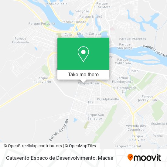 Catavento Espaco de Desenvolvimento map