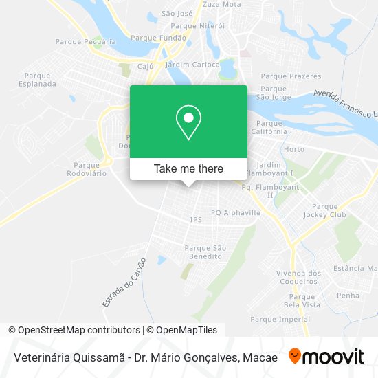 Veterinária Quissamã - Dr. Mário Gonçalves map
