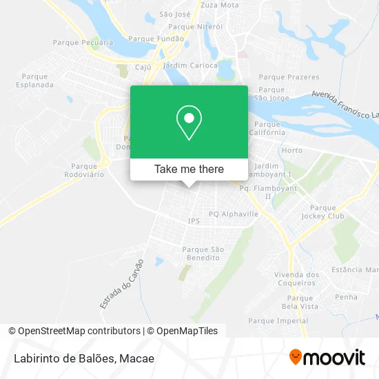 Labirinto de Balões map