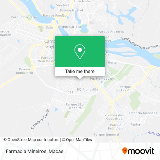 Farmácia Mineiros map