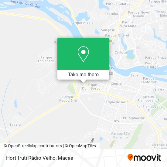 Hortifruti Rádio Velho map