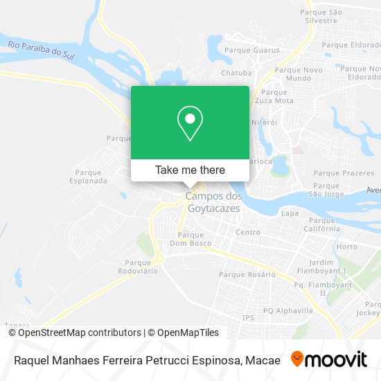 Raquel Manhaes Ferreira Petrucci Espinosa map