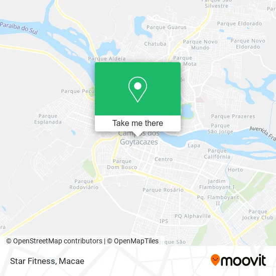 Star Fitness map