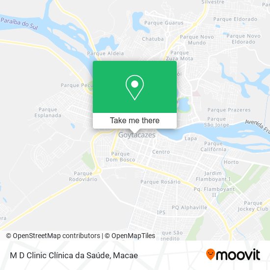 M D Clinic Clínica da Saúde map