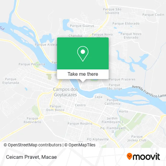 Ceicam Pravet map