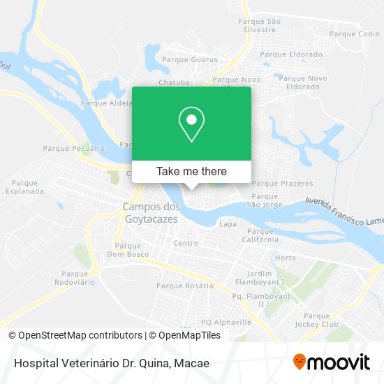 Hospital Veterinário Dr. Quina map