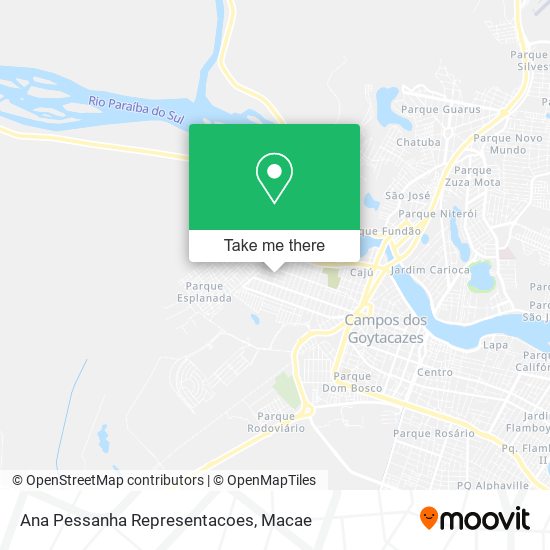 Ana Pessanha Representacoes map