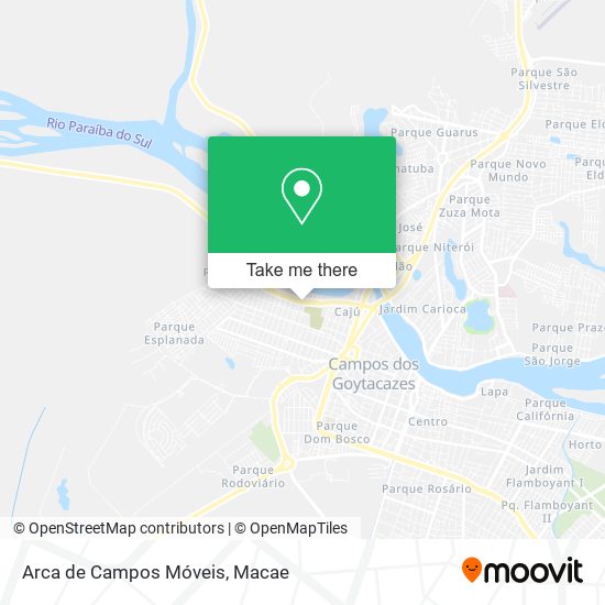 Arca de Campos Móveis map