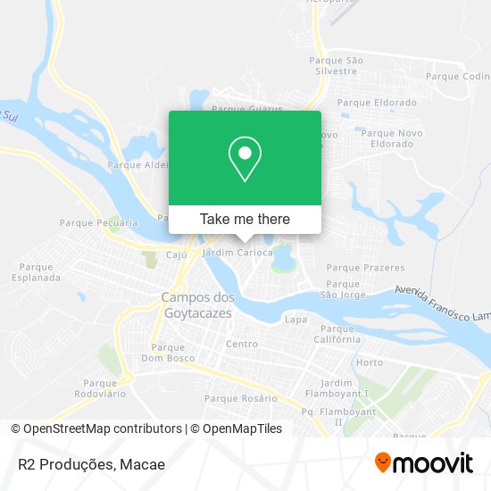 R2 Produções map