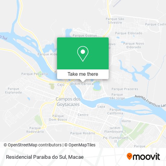 Residencial Paraiba do Sul map